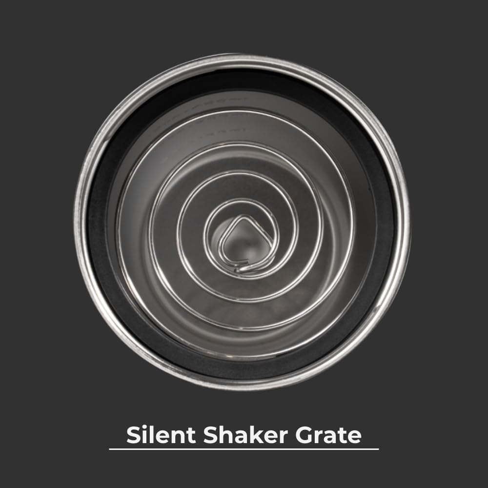 24 Oz New Stainless Steel Shaker – Insulated, Leakproof, Bpa-Free with Silent Mixing Grate – No Clumps, No Noise – Premium Shaker for Fitness, Sports & Everyday Use, Black
