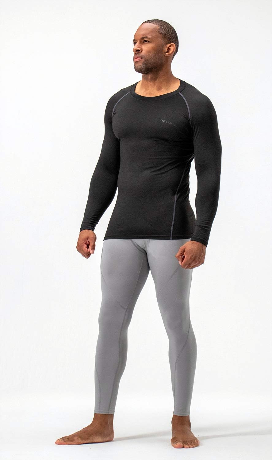 Stay Warm and Stylish with Our 2 Pack Men’s Thermal Long Sleeve Compression Shirts