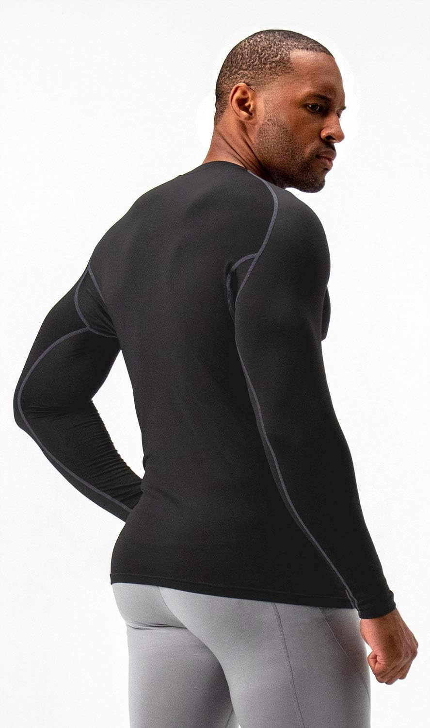 Stay Warm and Stylish with Our 2 Pack Men’s Thermal Long Sleeve Compression Shirts