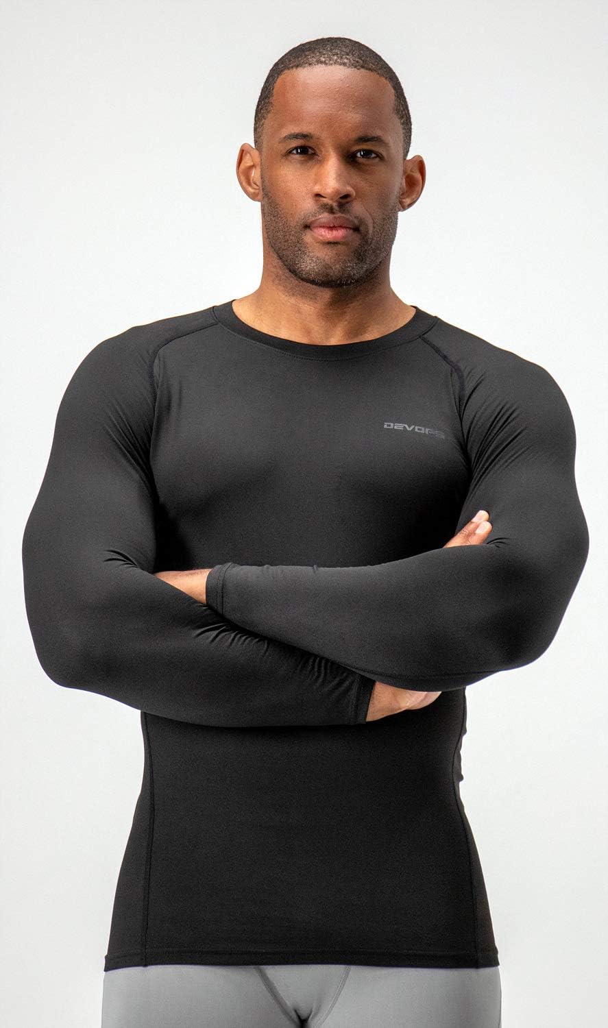 Stay Warm and Stylish with Our 2 Pack Men’s Thermal Long Sleeve Compression Shirts