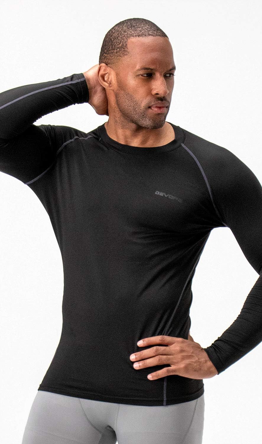 Stay Warm and Stylish with Our 2 Pack Men’s Thermal Long Sleeve Compression Shirts