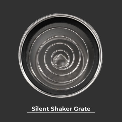 24 Oz New Stainless Steel Shaker – Insulated, Leakproof, Bpa-Free with Silent Mixing Grate – No Clumps, No Noise – Premium Shaker for Fitness, Sports & Everyday Use, Black